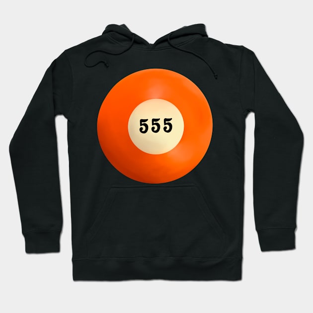 555 Angel Number Pool Ball Hoodie by notastranger